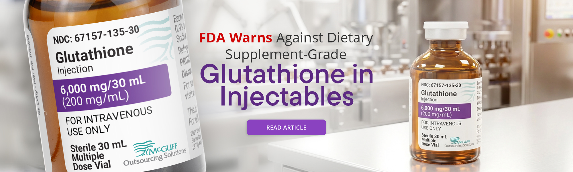 FDA Glutathione Injection Reminder: MOS Quality & Safety