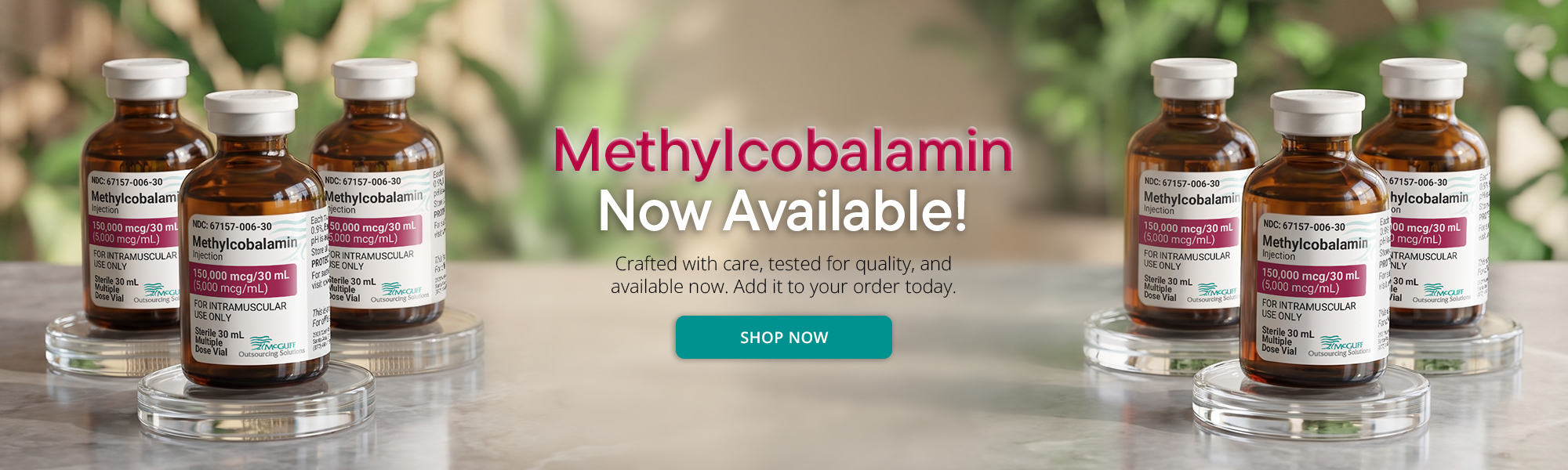 Methylcobalamin now available -- shop now