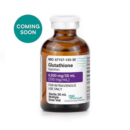 Glutathione Injection, 200 mg/mL, 30 mL Multiple-Dose Vial